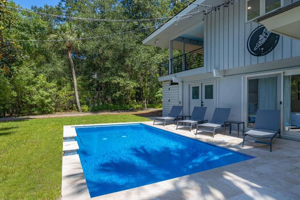 Luxury Beach House - 2Min Walk To Beach - Private Pool - Group & Dog Friendly Hilton Head Island Exterior photo